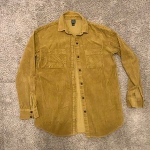 Mustard corduroy button down